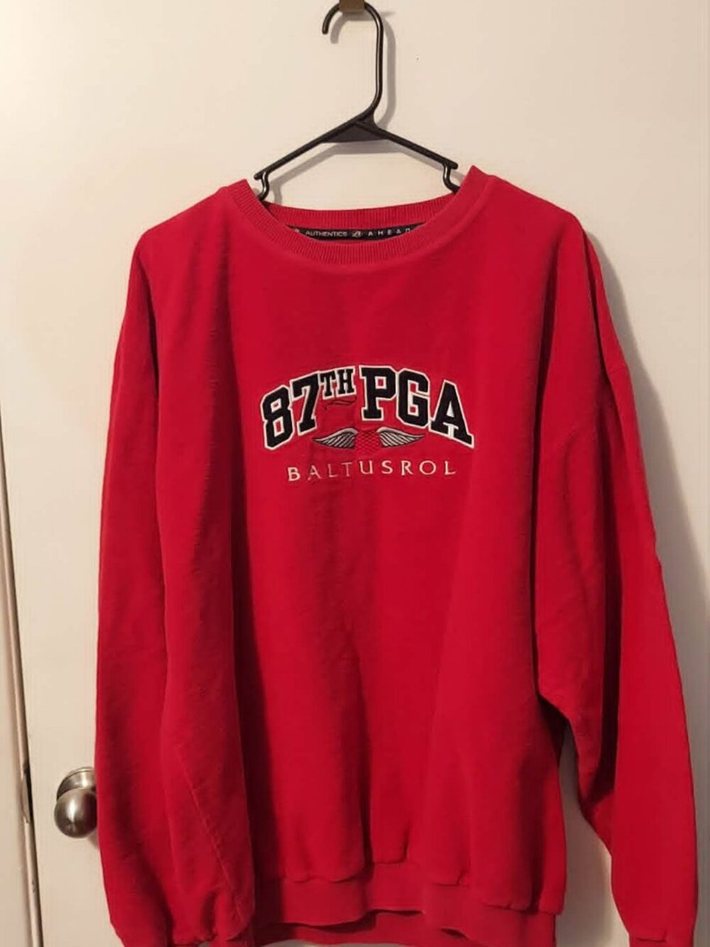 Ahead Authentics Men’s Red Crewneck